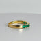 Bague 17 Bague vintage avec émeraudes 58 Facettes 2505012