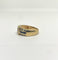 Bague 49 Bague or jaune saphirs et diamants 58 Facettes