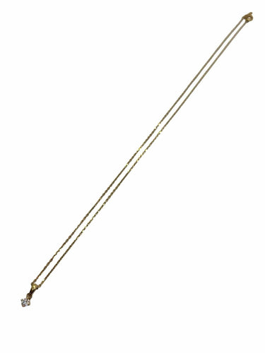 Collier Collier or jaune et diamant 0,10 ct 58 Facettes 1247