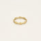 Bague 53 Anneau en or jaune et or gris 58 Facettes ASN0332