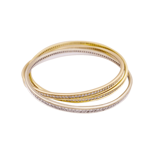 Bracelet Bracelet Cartier Trinity trois ors et diamants. 58 Facettes 34490