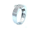 Bague 57 PIAGET. Miss Protocole, bague or blanc, saphir rose et diamants 58 Facettes