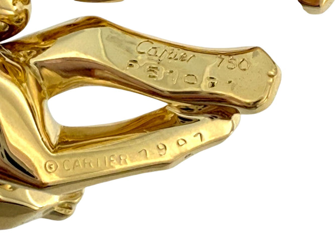 Pendentif Cartier Pendentif Panthère suspendu en or jaune 18 carats 58 Facettes