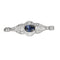 Broche Broche Art Déco Or Blanc Saphir 58 Facettes