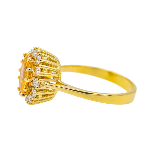 Bague Bague Pompadour Or jaune Saphir, Diamant 58 Facettes 3754274CN
