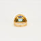 Bague Bague double améthyste aigue-marine 58 Facettes LP618/15