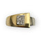 Bague 55 Bague deux ors et pavage diamants 58 Facettes 149059280