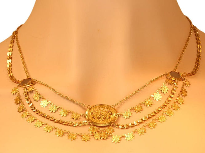 Collier À la découverte de l'élégance des années 1810 : le collier d'esclave en or français 58 Facettes 15128-0176