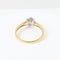 Bague 57 Bague bicolore en or jaune et blanc 18 carats et diamants de 0,25 carat 58 Facettes 129605A