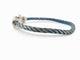 Bracelet bracelet FRED force 10 gm 0b0005 manille en or blanc 18k 2 cordons 58 Facettes 271113
