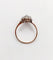 Bague 54 Bague marquise antique en or rose 18k et argent, diamant et diamants roses 58 Facettes A06417