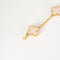 Bracelet VAN CLEEF & ARPELS - ALHAMBRA - Rare Bracelet en or jaune et cristal de roche. 58 Facettes 58FC3