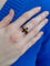 Bague 57 BAGUE ANCIENNE GRENATS DE PERPIGNIAN 58 Facettes 083421