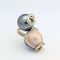 Bague cocktail en or jaune perle grise de Tahiti et agate