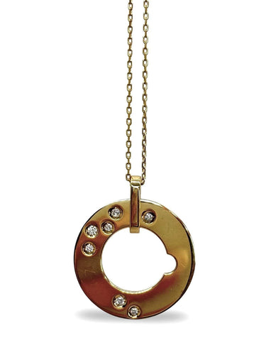 Collier Collier Dinh Van or jaune et diamants 0,15 ct 58 Facettes 865