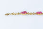 Bracelet Bracelet en or jaune orné de rubis 58 Facettes BRARV14KCC925