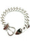 Bracelet HERMES. Collection "Boucle sellier", bracelet argent 925/00 58 Facettes