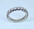 Bague 52 Alliance or blanc, diamants 1,50 carat 58 Facettes AB464