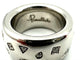 Bague 55 POMELLATO. Collection "Iconica", bague or blanc et diamants 58 Facettes