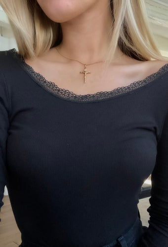 Pendentif Pendentif Christ en Croix en or 18 carats 58 Facettes