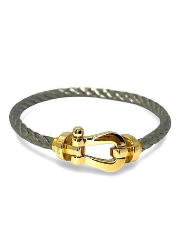 Bracelet Bracelet Fred Force 10 or jaune Grand Modèle 58 Facettes