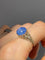 Bague 57 Bague ancienne or jaune et saphir 58 Facettes