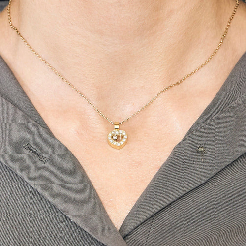 Pendentif CHOPARD - Happy Diamonds - Pendentif en Or jaune 18k Diamant 58 Facettes 250274