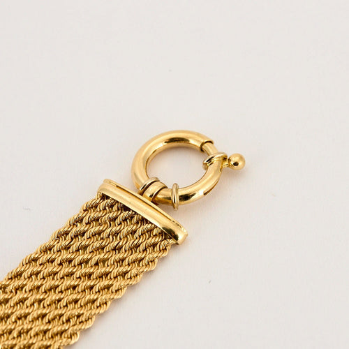 Bracelet Bracelet Paillasson or jaune 58 Facettes LP617/4