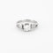 Bague 54 Solitaire or blanc platine diamants 58 Facettes LP936/BET