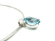 STERN. Collier or blanc 18K, aigue-marine et diamants