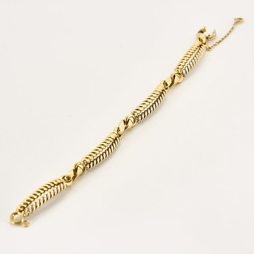Bracelet Bracelet en or blanc et jaune 58 Facettes CHA5703