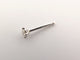 Boucles d'oreilles puce boucle d'oreille VANRYCKE valentine diamant 0.11 ct or blanc 18k 58 Facettes 266429