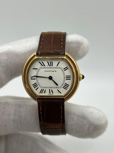 Montre Cartier Ellipse Grand Modèle 58 Facettes