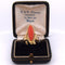 Bague 57 Bague corail en or jaune 58 Facettes