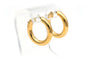 Boucles d'oreilles "créoles" contemporaines en or jaune 18 carats