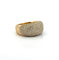 Bague 59 Bague bombée or jaune pavage de diamants 58 Facettes