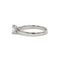 Bague 51 Solitaire or blanc diamant 58 Facettes 220466R