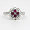 Bague 52 Bague au design moderne ornée de rubis et de diamants 58 Facettes 50198
