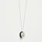 Collier Collier en or blanc avec Pendentif Panthère en Émail Noir avec Diamants et Tsavorite 58 Facettes 3278