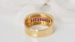Bague Bague en or jaune, diamants et rubis 58 Facettes 31450