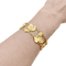 Bracelet Bracelet vintage maillons style pépite, or jaune. 58 Facettes 34801