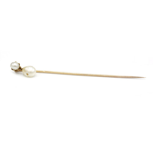 Broche Epingle à cravate or & perles 58 Facettes 240339R