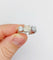 Bague 55 Bague jonc Art déco en platine et diamants (1,30 ct + 0,90 ct) 58 Facettes A06671
