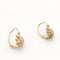 Boucles d'oreilles dormeuses or jaune et blanc diamants 58 Facettes