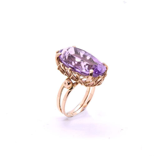 Bague 50 Bague améthyste Violetta Napoléon III, or jaune 58 Facettes 145