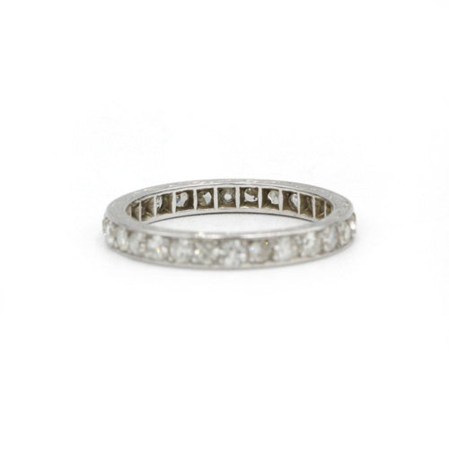 Bague 50 Alliance - Platine et diamants 58 Facettes 1157
