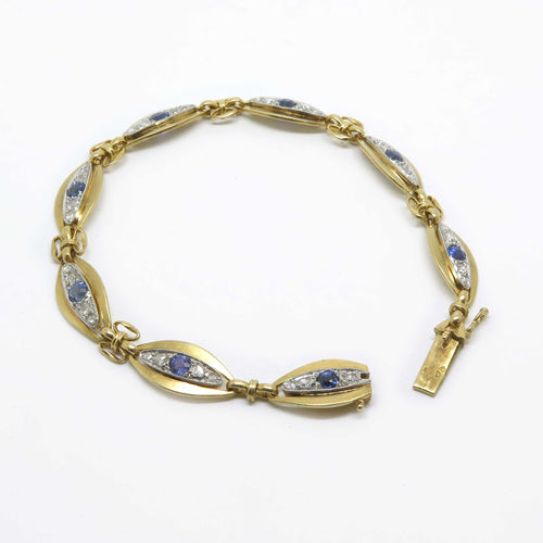 Bracelet Bracelet en saphir et diamants 58 Facettes