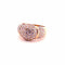 Bague 56 Bague dôme en or jaune 18 carats sertie de diamants 58 Facettes