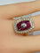Bague 50 Bague or jaune diamants et rubis, style Art Déco 58 Facettes AB484