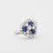 Bague Bague saphirs et diamants 58 Facettes